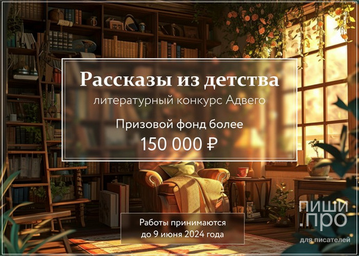 "Рассказы из детства" - литературный конкурс Адвего (призовой фонд более 150 000 руб.) "Рассказы из детства" - литературный конкурс Адвего (призовой фонд более 150 000 руб.)