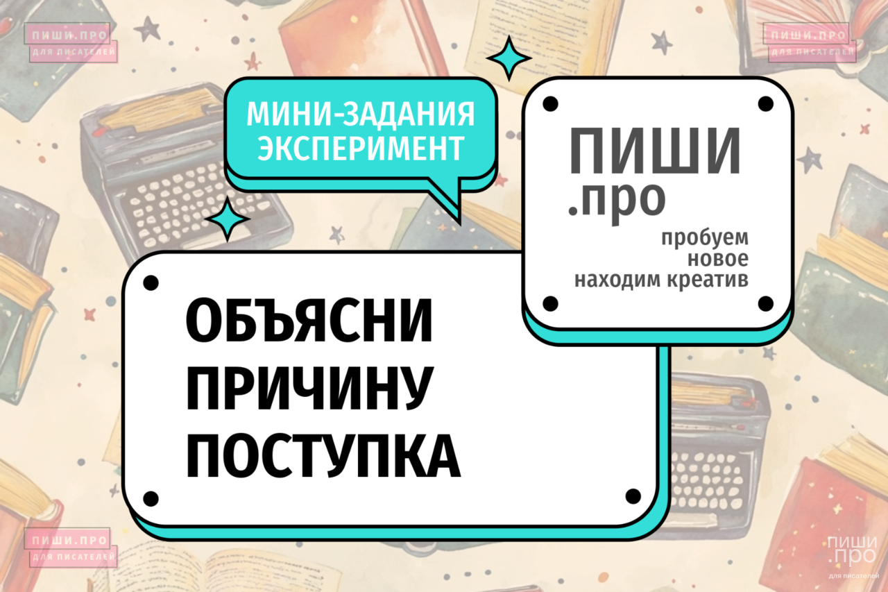 Объясни причину поступка